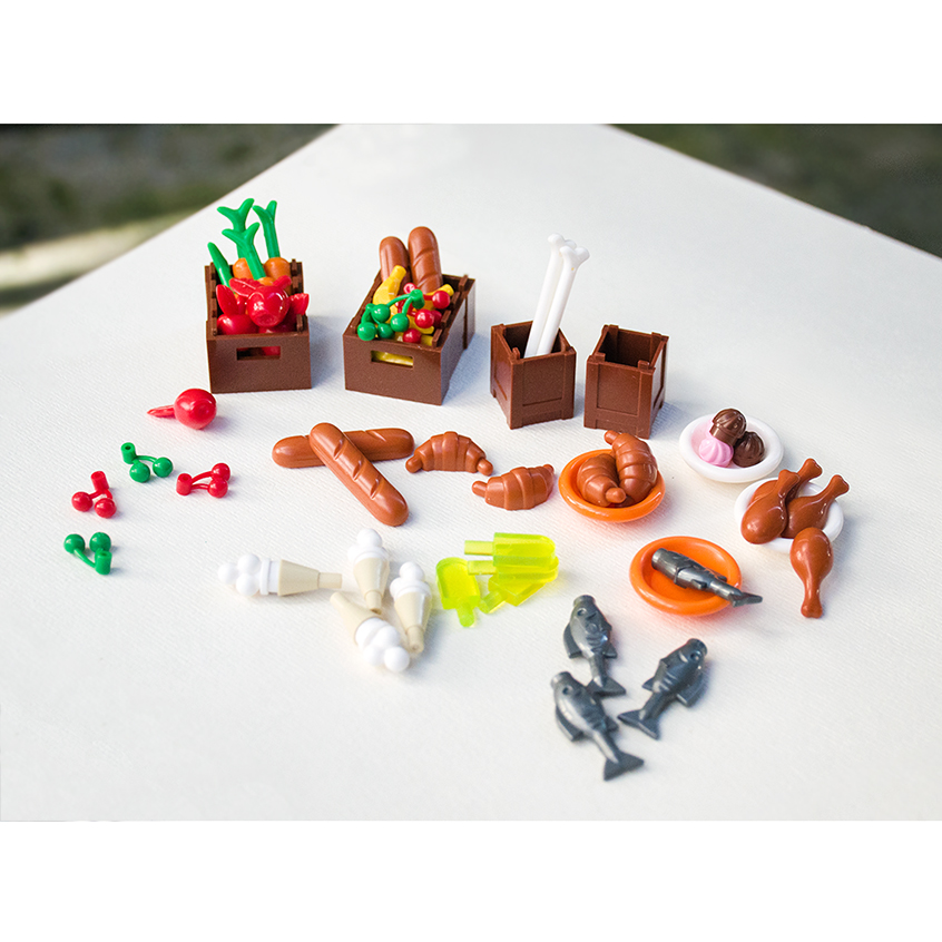 Lego Set Creator - *Confezione di cose alimentari* Mattoncini per