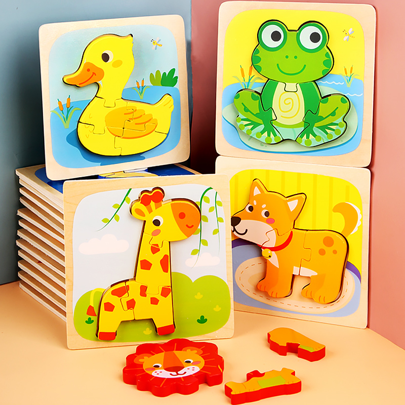 Kids Toys Store - Puzzle in legno con animali dei