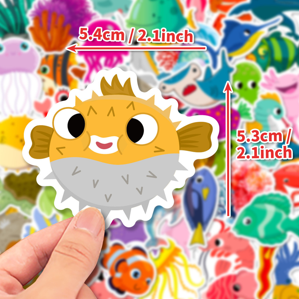 50 adesivi con animali marini, - Kids Toys Store recensione e prezzo