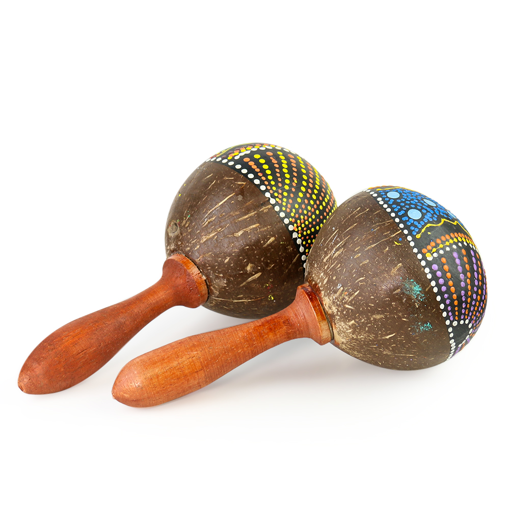 Maraca in guscio di cocco natu - Kids Toys Indonesia recensione e prezzo